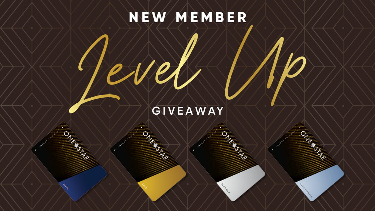 New Member Level Up Giveaway